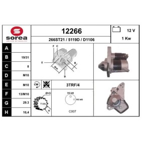Köp Startmotor av EAI 12266 till det låga priset 2637,28 kr