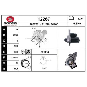 Köp Startmotor av EAI 12267 till det låga priset 2274,80 kr