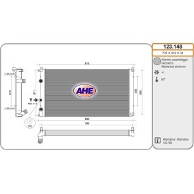 Achetez des Radiateur du moteur AHE 123.148 à prix pour 141,04 €