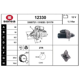Köp Startmotor av EAI 12330 till det låga priset 1244,10 kr