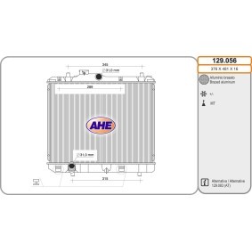Achetez des Radiateur du moteur AHE 129.056 à prix pour 167,75 €
