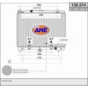 Achetez des Radiateur du moteur AHE 130.274 à prix pour 170,62 €