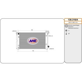 Achetez des Radiateur du moteur AHE 130.316/A à prix pour 242,66 €