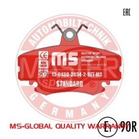 Köp Bromsbelägg av MASTER-SPORT 13046028342-SET-MS till det låga priset 227,53 kr