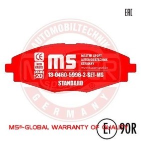 Köp Bromsbelägg av MASTER-SPORT 13046059962-SET-MS till det låga priset 179,78 kr