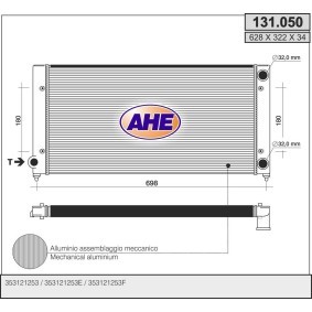 Acquista Radiatore motore da AHE 131.050 a buon mercato per soli 92,22 €