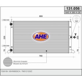 Kjøp Radiator, motorkjøling av AHE 131.056 til den lave prisen 1349,99 NOK