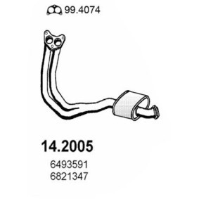 Vorschalldämpfer 14.2005 FORD ORION von ASSO