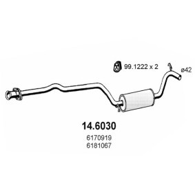 Mittelschalldämpfer 14.6030