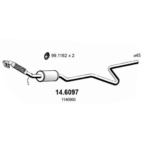 Mittelschalldämpfer für MAZDA von ASSO