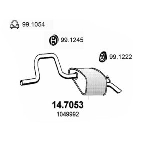 Endschalldämpfer 14.7053 von ASSO günstig für 175,16 € online kaufen