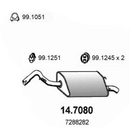 Endschalldämpfer von ASSO 14.7080