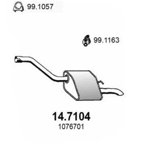 Endschalldämpfer 14.7104 von ASSO günstig für 142,73 € online kaufen