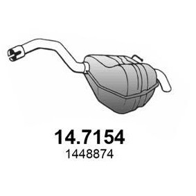 Endschalldämpfer 14.7154 von ASSO günstig für 194,97 € online kaufen