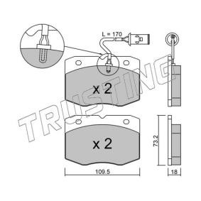Acquista Kit pastiglie freni da TRUSTING 141.0 a buon mercato per soli 75,42 €