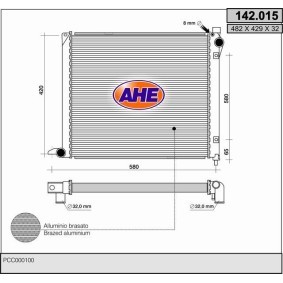 Achetez des Radiateur du moteur AHE 142.015 à prix pour 238,24 €