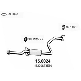 Mittelschalldämpfer 15.6024