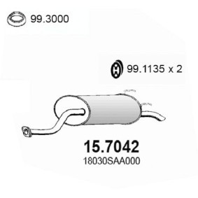 Endschalldämpfer 15.7042 von ASSO günstig für 169,25 € online kaufen