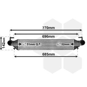Kjøp Intercooler av VAN WEZEL 17014702 til den lave prisen 2169,61 NOK