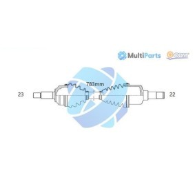 Comprar Árbol de transmisión de ODM-MULTIPARTS 18-002350 a bajo precio de 113,39 €