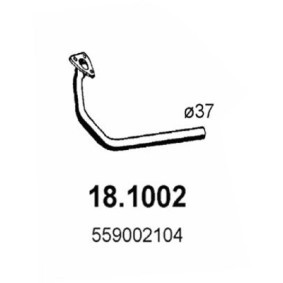 Auspuffrohre des Herstellers ASSO - Originalware Artikelnummer: 18.1002
