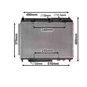 Achetez des Radiateur du moteur VAN WEZEL 18012702 à prix pour 203,45 €