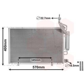 Achetez des Condenseur, climatisation VAN WEZEL 18015706 à prix pour 120,40 €