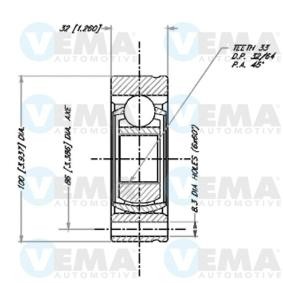 Comprar Juego de articulación, árbol de transmisión de VEMA 18041 a bajo precio de 44,67 €
