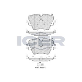 Acquista Kit pastiglie freni da ICER 182216 a buon mercato per soli 42,98 €