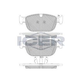Acquista Kit pastiglie freni da ICER 182272 a buon mercato per soli 58,89 €