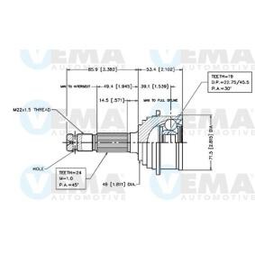 Comprar Juego de articulación, árbol de transmisión de VEMA 18493 a bajo precio de 36,29 €