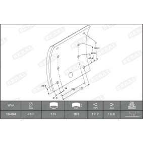 Comprar Juego de forros de freno, freno de tambor de BERAL 1949419100015758 a bajo precio de 99,31 €