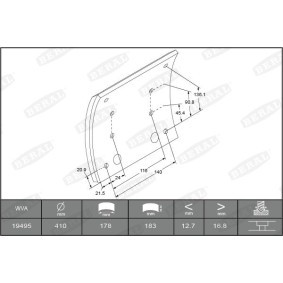 Comprar Juego de forros de freno, freno de tambor de BERAL 1949519100015758 a bajo precio de 325,36 €