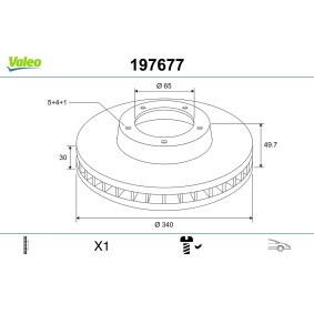 Bremsscheibe von VALEO
