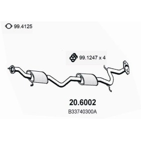 Mittelschalldämpfer für MAZDA von ASSO