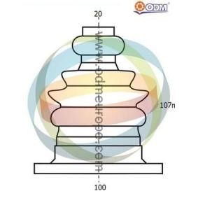 Köp Bälgsats, drivaxel av ODM-MULTIPARTS 21-990177 till det låga priset 537,21 kr