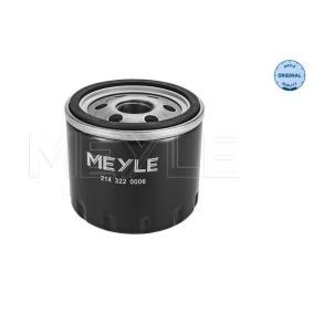 Achetez des Filtre à huile MEYLE 214 322 0006 à prix pour 9,56 €