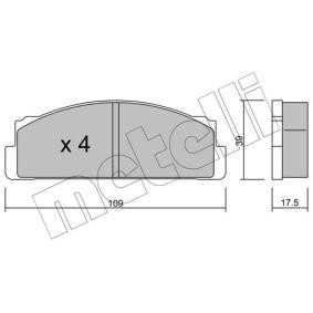 Acquista Kit pastiglie freni da METELLI 22-0001-0 a buon mercato per soli 14,34 €