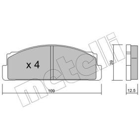 Achetez des Plaquettes de frein METELLI 22-0001-1 à prix pour 17,15 €