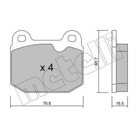 Acquista Kit pastiglie freni da METELLI 22-0013-1 a buon mercato per soli 25,43 €