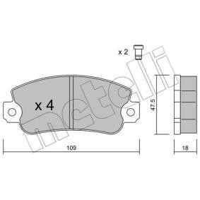 Acquista Kit pastiglie freni da METELLI 22-0033-1 a buon mercato per soli 18,43 €