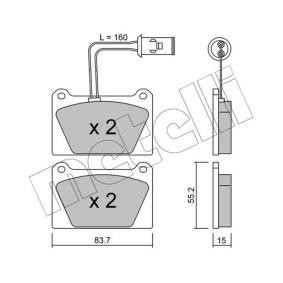 Acquista Kit pastiglie freni da METELLI 22-0052-1 a buon mercato per soli 29,73 €