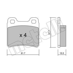 Acquista Kit pastiglie freni da METELLI 22-0141-0 a buon mercato per soli 24,01 €
