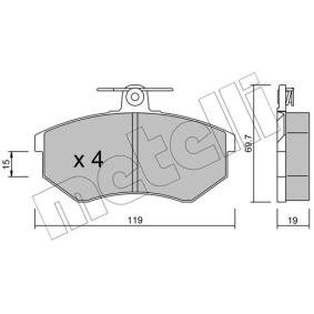 Acquista Kit pastiglie freni da METELLI 22-0148-0 a buon mercato per soli 29,54 €