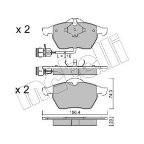 Acquista Kit pastiglie freni da METELLI 22-0181-0 a buon mercato per soli 37,18 €