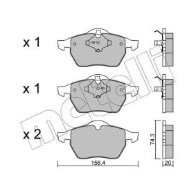 Acquista Kit pastiglie freni da METELLI 22-0181-1 a buon mercato per soli 34,38 €