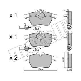 Acquista Kit pastiglie freni da METELLI 22-0181-3 a buon mercato per soli 38,29 €