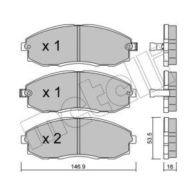Bremsbeläge von METELLI