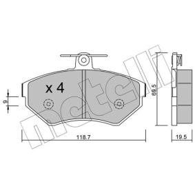 Acquista Kit pastiglie freni da METELLI 22-0215-0 a buon mercato per soli 34,98 €