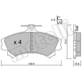 Acquista Kit pastiglie freni da METELLI 22-0216-0 a buon mercato per soli 31,83 €